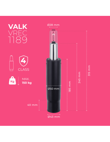 VALK Ersatzteile - Gasdruckfeder 245-315mm...