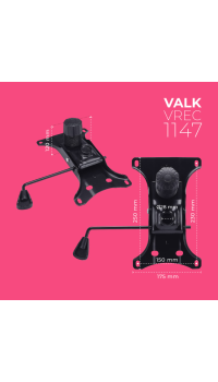 VALK Reposabrazos 2D para silla gaming con anclaje de 2 agujeros