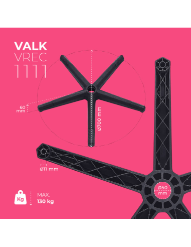 VALK Pièces détachées - Base en nylon pour...