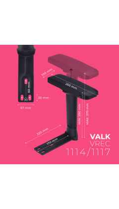 VALK 4D Armrest for gaming chair with 3 hole fixing 2