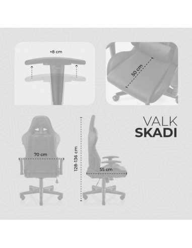 VALK Skadi - Silla gaming RGB