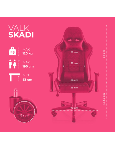 VALK Skadi - Silla gaming RGB