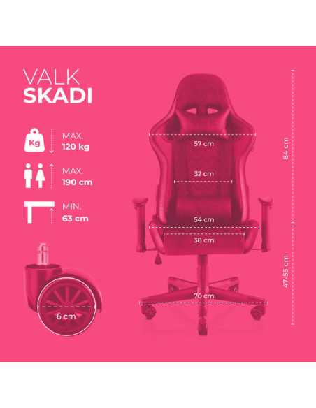 VALK Skadi - Chaise gaming LED RGB
