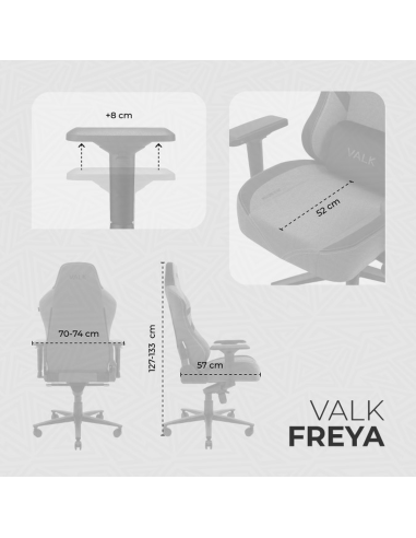 VALK FREYA - silla gaming de tela