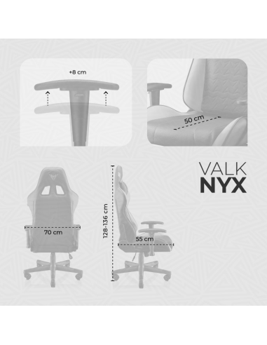 VALK Nyx - Silla Gaming de Tela