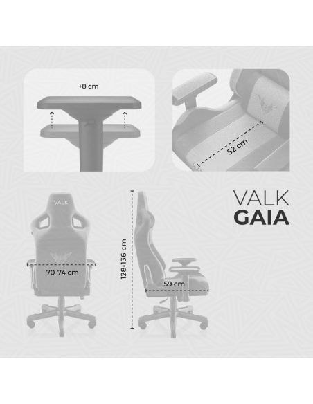 VALK Gaia - Silla Gaming de Tela