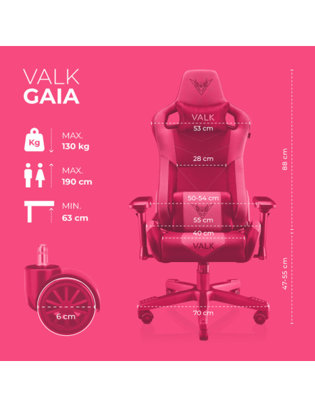 VALK Gaia - Silla Gaming de Tela