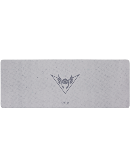 VALK Mousepad XXL - Alfombrilla de ratón 80x30cm Blanco Perla