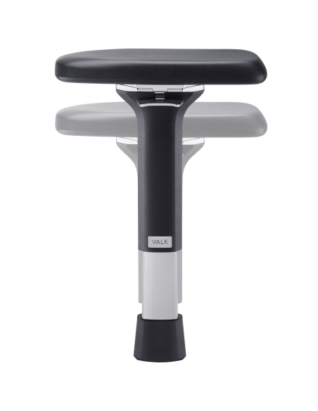 Metal 4D armrests for chair - magnetic cover - 4-hole mount (FREYA ELITE)