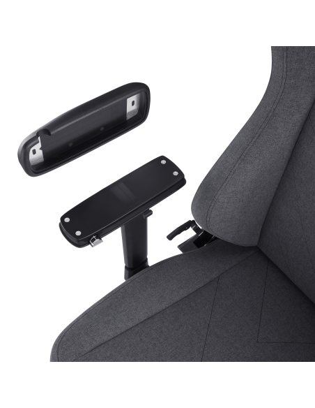 VALK Recambios - Reposabrazos 4D metálico para silla gaming - Cubierta magnética - Anclaje 4 agujeros