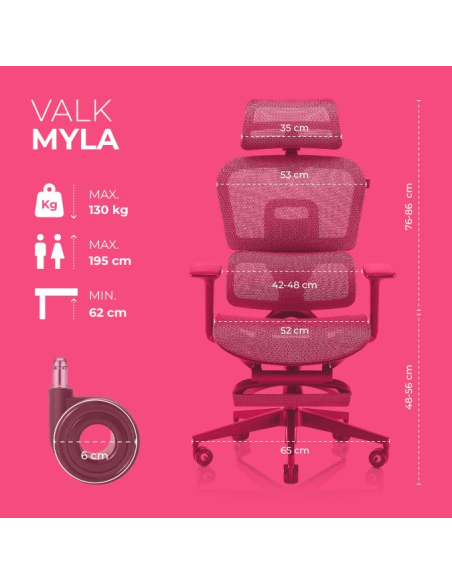 VALK Myla - Ergonomic Mesh Chair