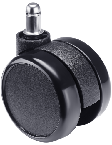 Set of 5 chair caster wheels - 75mm diameter...