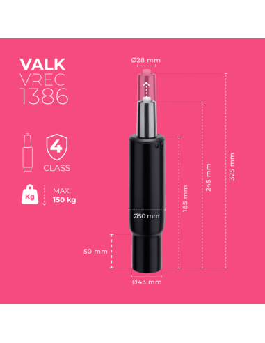 Gasdruckfeder fur Stuhl - 245-325mm - Konus...