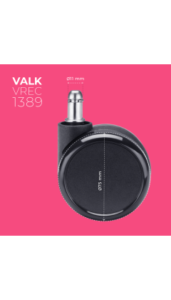 Set mit 5 Stuhlrollen - 75... 2