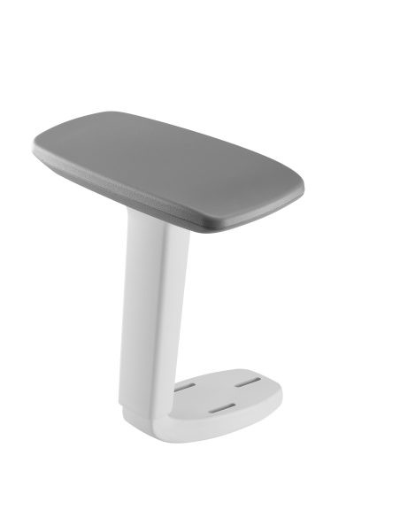 VALK Accoudoir 4D blanc pour chaise MYLA - fixation 3 trous