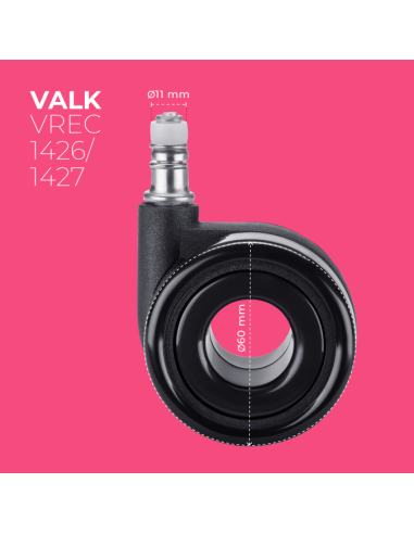 Set of 5 premium hollow-design chair caster...