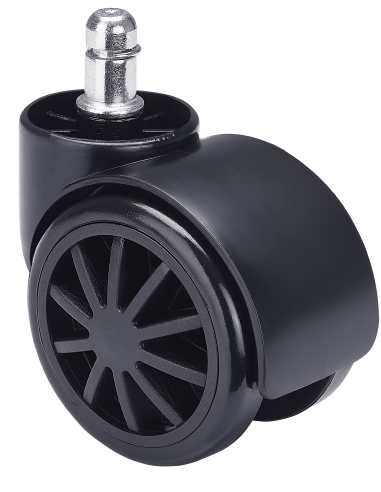 Set of 5 chair caster wheels - 60mm diameter