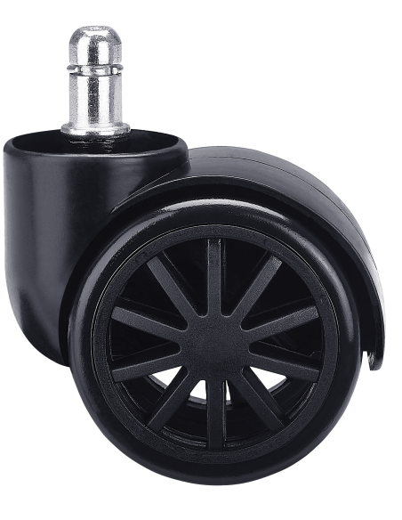 Set of 5 chair caster wheels - 60mm diameter