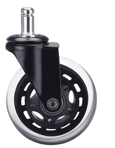 Lot de 5 roulettes PRO pour chaise - diametre 75 mm