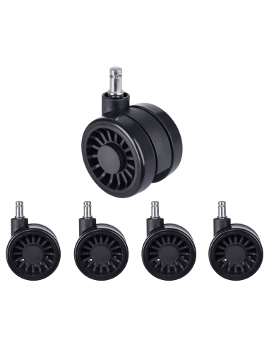 Set 5 ruedas para silla - 75mm diametro (NOMA)
