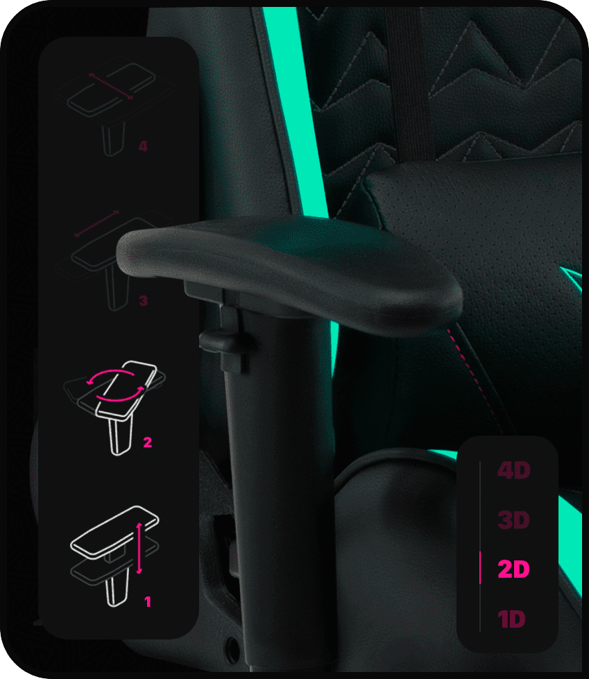VALK Nyx Gaming Chaise bleu, rouge ou vert. Créé par et pour les joueurs