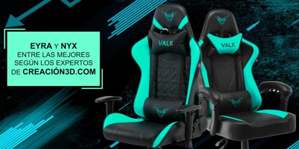 Nos fauteuils NYX et EYRA parmi les meilleurs selon les experts en conception de produits CREACION3D.COM