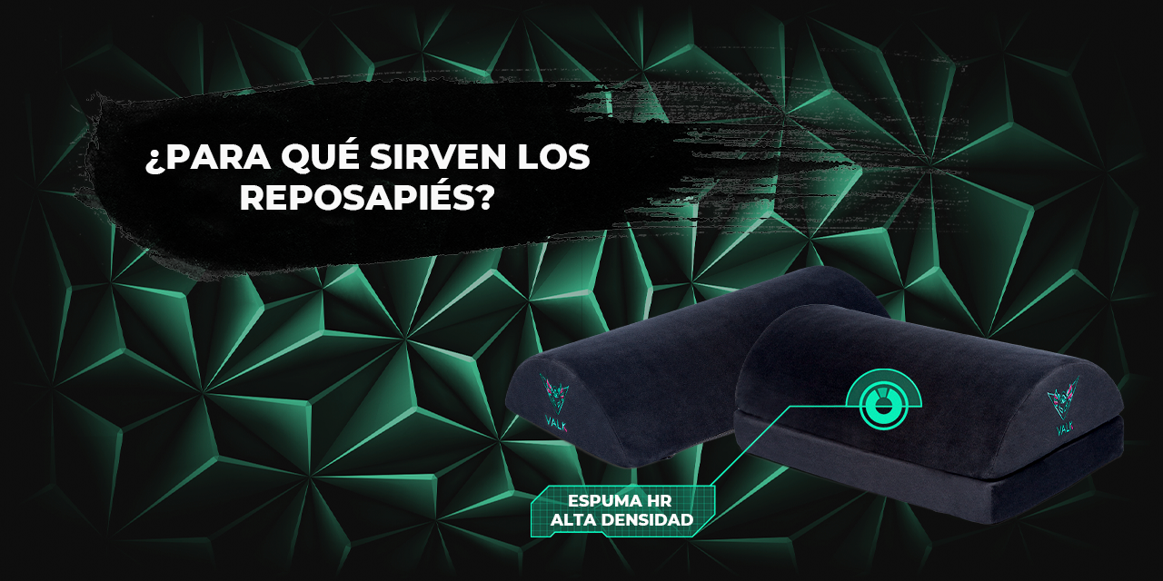 Reposapiés - VALK OSMA, Rosapiés Gaming Ajustable, Reposa Pies Gamer y de  Oficina, Espuma HR, Terciopelo, Lavable